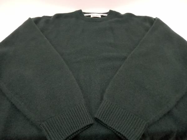 UNIVERSAL PRODUCTS 213-60203 BABY CASHMERE CREW NECK KNIT 長袖ニットセーター サイズ4 カシミヤ100% グリーン 参考定価44,000円 秋冬物_画像3