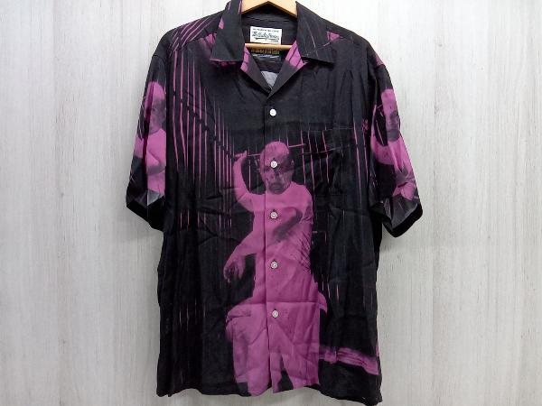 WACKO MARIA ワコマリア THE SILENCE OF THE LAMBS HAWAIIAN SHIRT アロハシャツ ブラック Ｌサイズ 店舗受取可_画像1