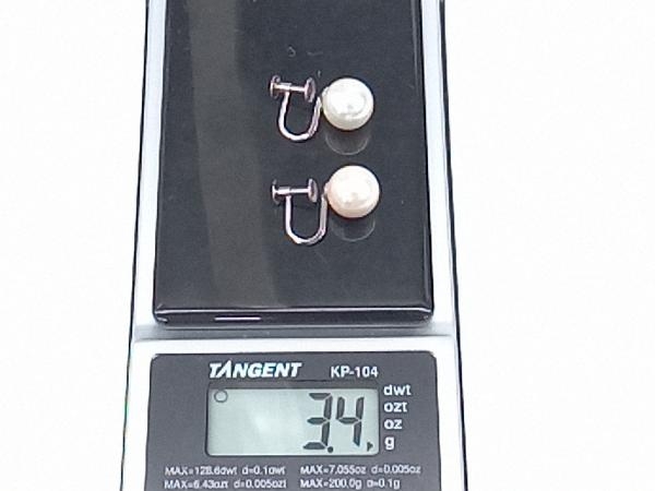 Pt850 platinum earrings approximately 3.4g screw type lady's accessory store receipt possible 