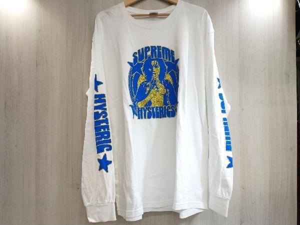 通年 Supreme シュプリーム HYSTERIC GLAMOUR Long sleeve T-shirt 21ss XL ホワイト_画像1