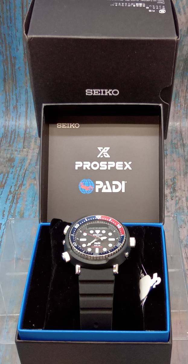 SEIKO セイコー /PROSPEX プロスペックス /ダイバースキューバ/PADI SBEQ003 /ソーラー腕時計/ ダイバーズウオッチ /箱・説明書有り_画像1