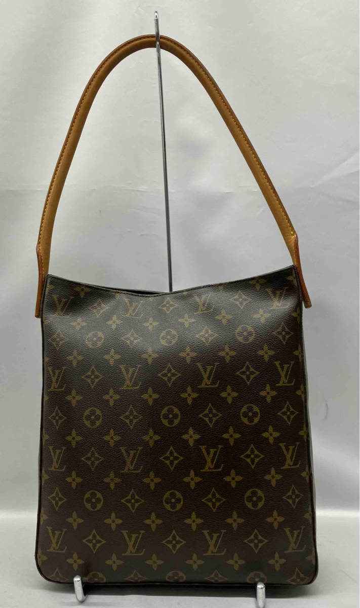 LOUIS VUITTON ルイヴィトン モノグラム ルーピング ショルダーバッグ ワンショルダー レザー ブラウン系 金具:ゴールド系 M51145 DU0025_傷や汚れ、角スレ、劣化あり