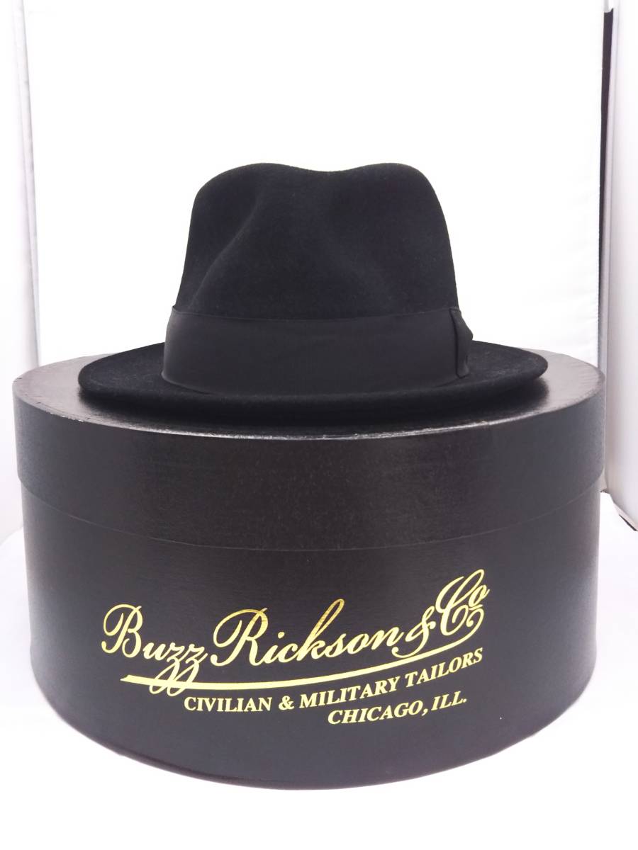 BUZZ RICKSON'S Fedora Hat バズリクソンズ フェドラ ハット ブラック メンズ