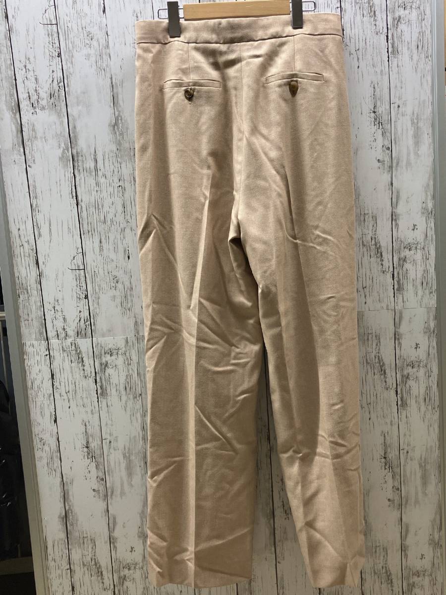 Max Mara マックスマーラ パンツ【サイズ : 46 / XL】ベージュ キャメルウール / シルク メンズ イタリア製_画像2