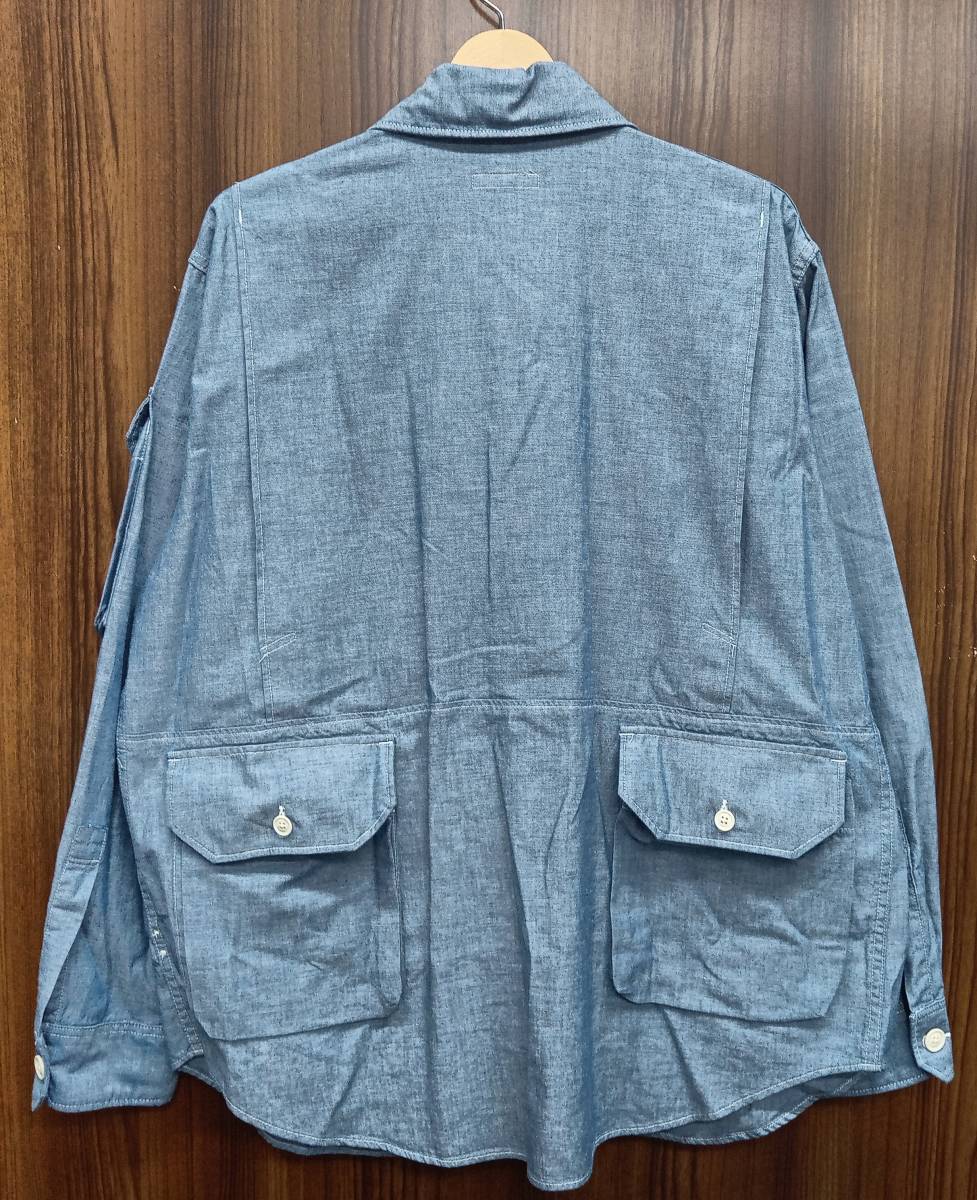 ENGINEERED GARMENTS / エンジニアードガーメンツ USA製 ジャケット カバーオール Explorer Shirt Jacket ライトブルー Mの画像2