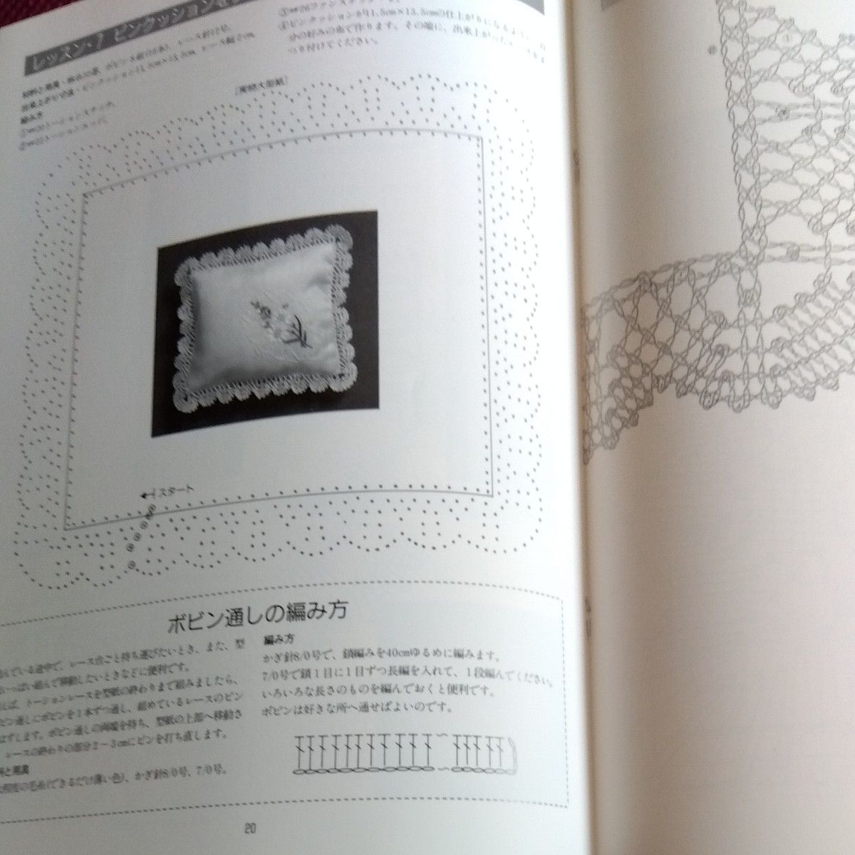 ボビンレース日本手芸普及協会 編み物本