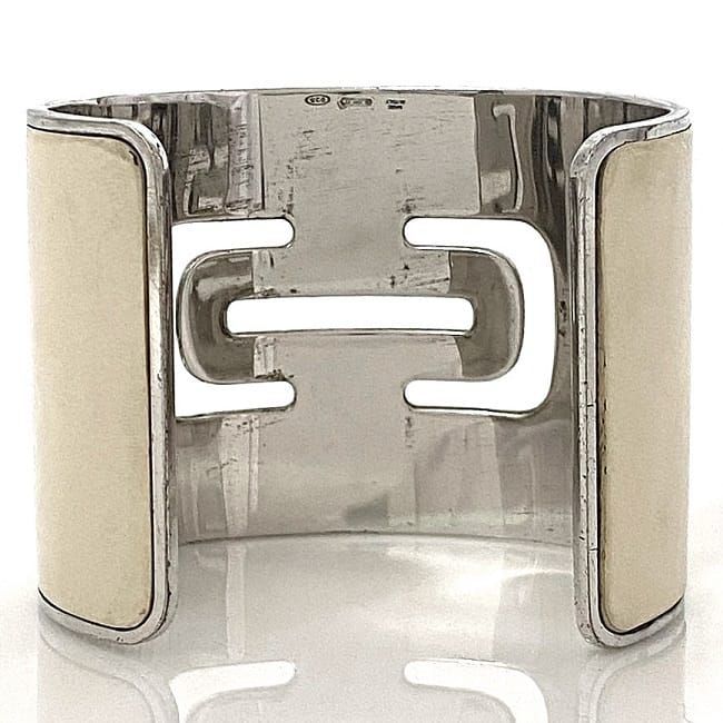 【SALE/37%OFF】 ブルガリ バングル シルバー ホワイト パレンテシ レア 925 ブレスレット、バングル