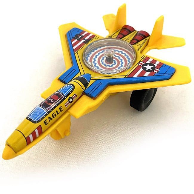 戦闘機 おもちゃ 飛行機 ブリキ プラスチック 中古 玩具 ヴィンテージ 昭和 レトロ EAGLE F-15 イーグル_画像10