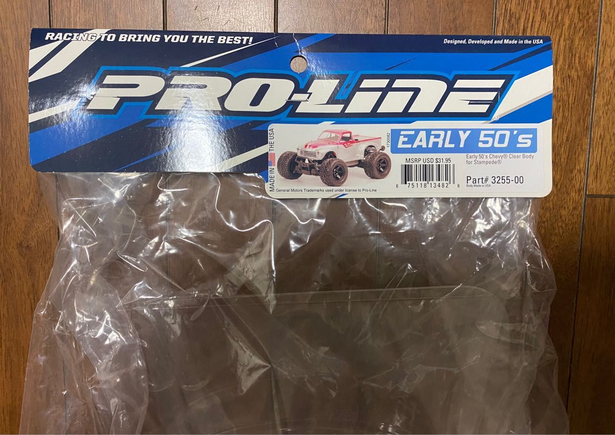 新品 PRO-LINE EARLY 50''S CHEVY CLEAR BODY FOR STAMPEDE MADE IN USA