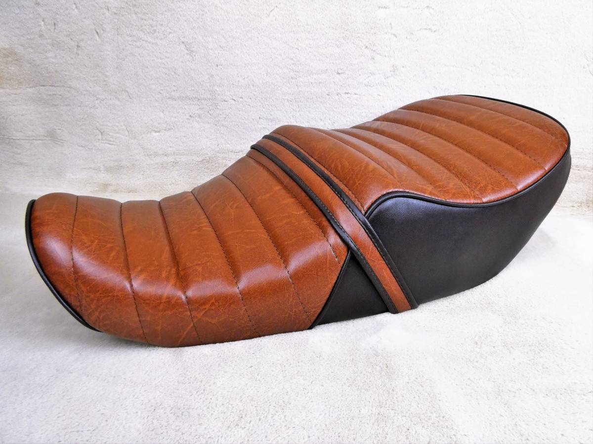  Impulse latter term seat tea two-tone / tuck roll seat GSX400 tea Anne ko pulling out final product GK79A Brown GK7CA step seat tandem belt metal fittings 