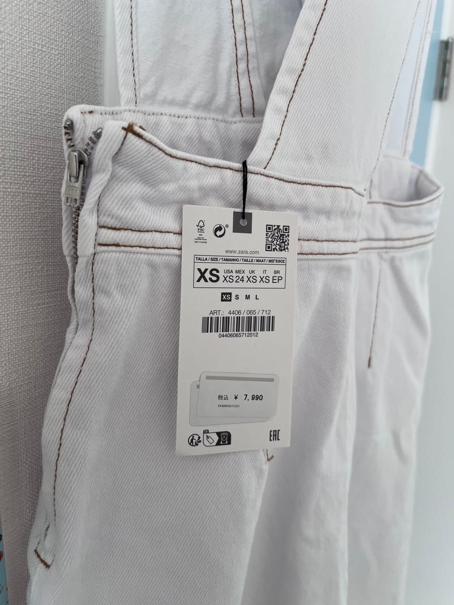 新品 Zara ザラ デニム ワンピース ジャンバー スカート
