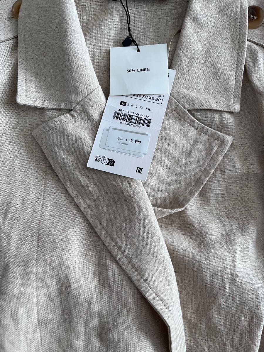 Zara ジャンプスーツ ユニクロ H&M オールインワン リネンXS(SS Zara ジャンプスーツ ユニクロ H&M オールインワン リネンXS(SS