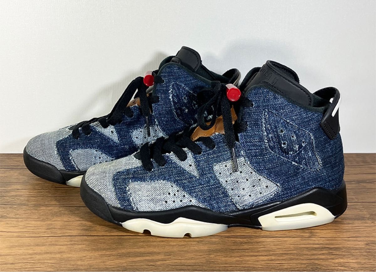 NIKE AIR JORDAN6 RETRO GS ウォッシュドデニム 23cm