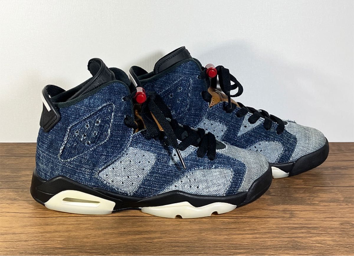 NIKE AIR JORDAN6 RETRO GS ウォッシュドデニム 23cm