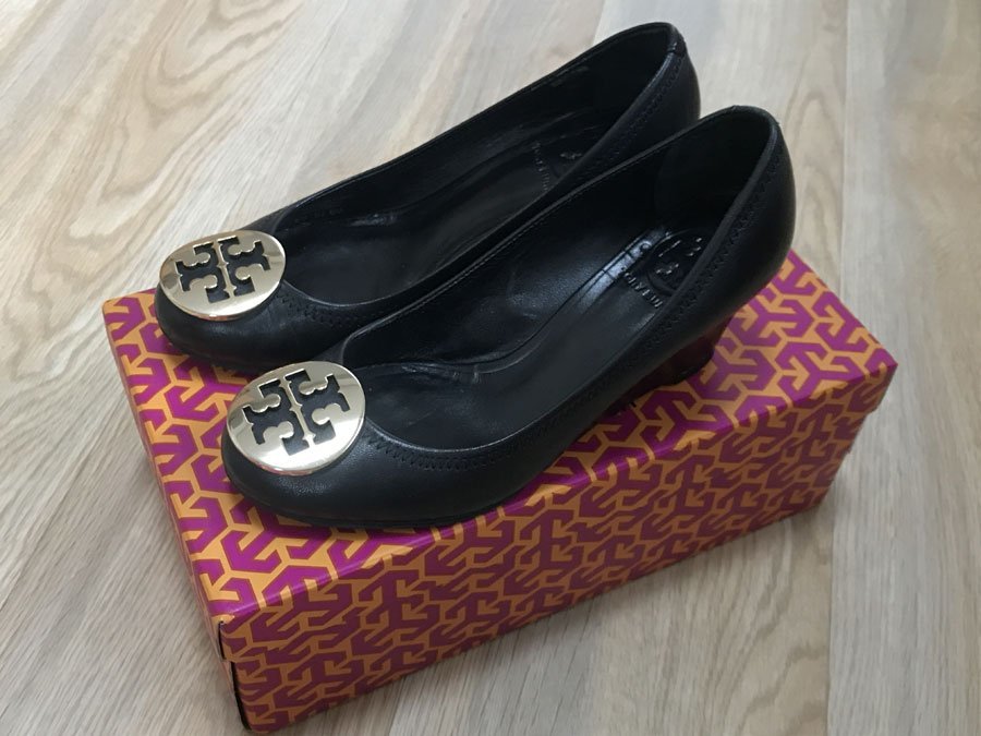 ☆中古☆TORY BURCH トリーバーチ 靴 レザー パンプス ブラック