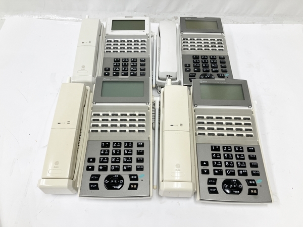 NTT α NX II 4台セット ビジネスフォン 24ボタン 多機能電話機 ジャンク M8086791_画像1