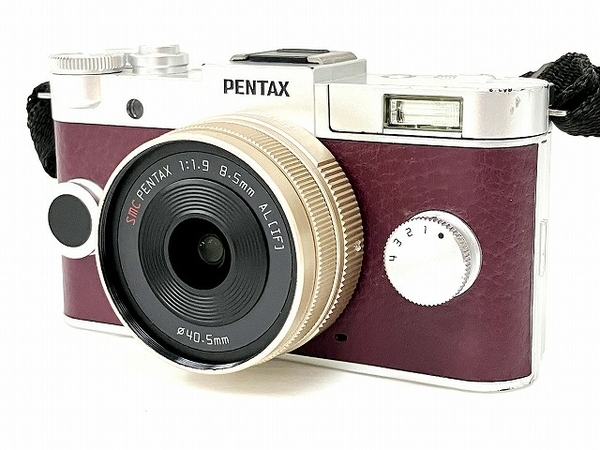 PENTAX Q-S1 SMC PENTAX 1:1.9 8.5mm AL IF ミラーレス一眼カメラ ボディ レンズ セット 中古 O8100811