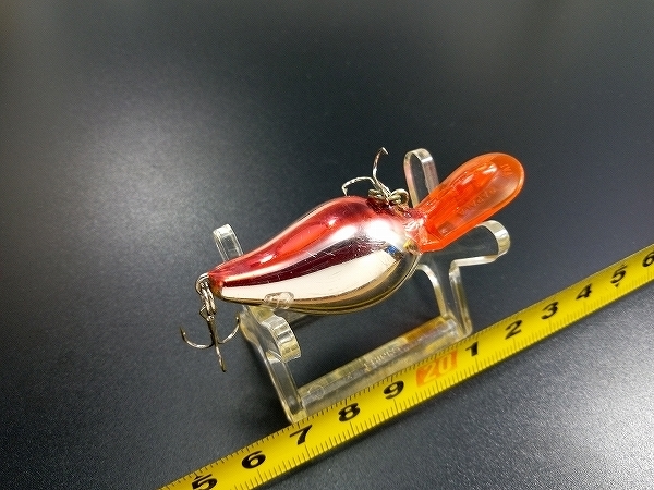 廃番仕様 ラパラ ラトリンファットラップ RFR-4 #CR USED 赤ベロ フィンランド FINLAND RAPALA RATTLIN FAT RAP CRANKBAIT_画像4