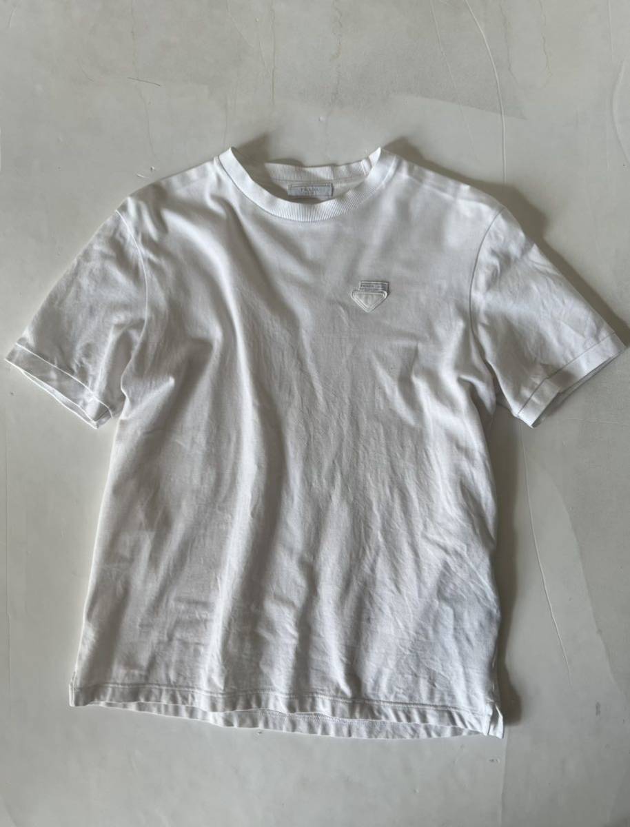 PRADA ピケTシャツ/プラダ/白/ホワイト/S/Tシャツ|PayPayフリマ