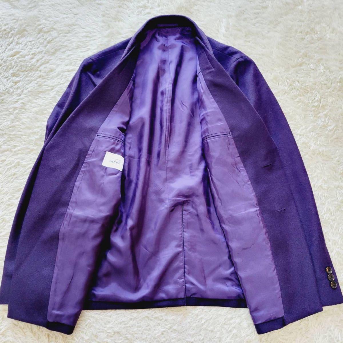 ビッグ割引 スーツ 紫 3ピーステイスト レイヤード ユナイテッド