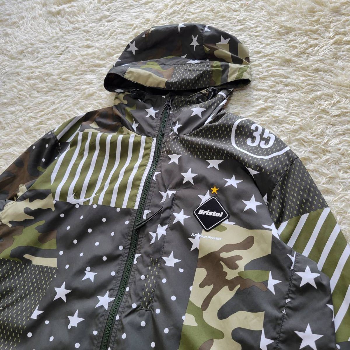 希少名作】FCRB NIKE クレイジーパターン プラクティス パーカー