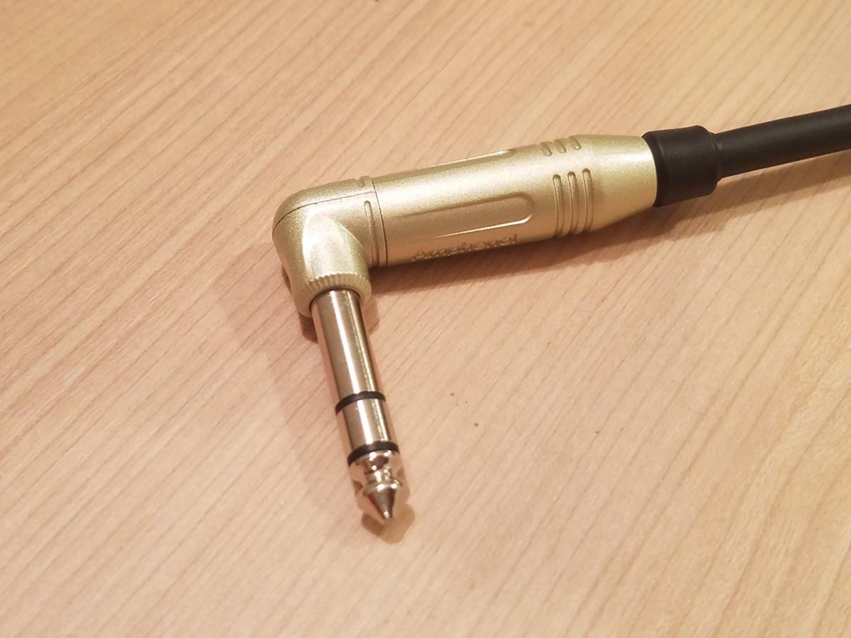 *MOGAMI 2549 XLR2 male -L type stereo phone plug AMPHENOL ACPS-RN conversion cable 1m Y cable gilding NC3MXX-B brand - length modification possible *