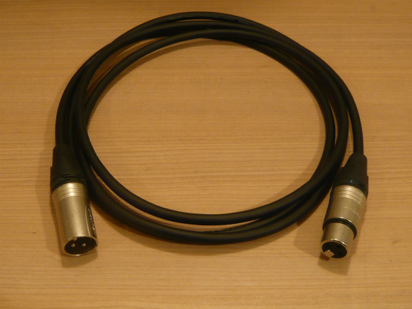 *.. electric wire XLR cable 50cm SOFTEC MIC CORD 0.75sq NEUTRIK (L.R identification processing possible ) *