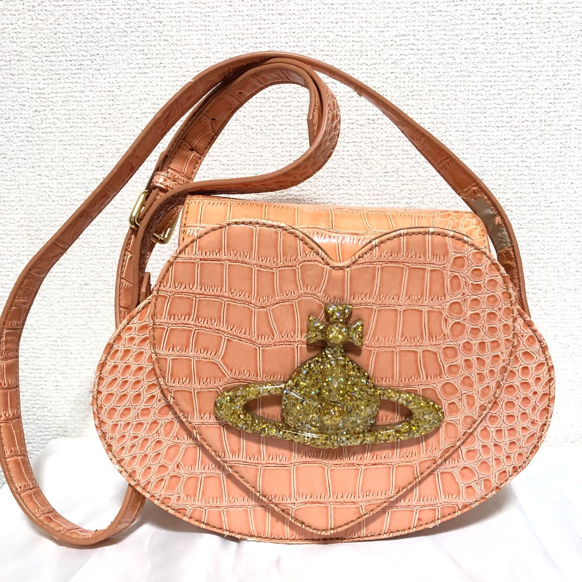 激レア 希少品 ヴィヴィアンウエストウッド クロコ ピンク ハート