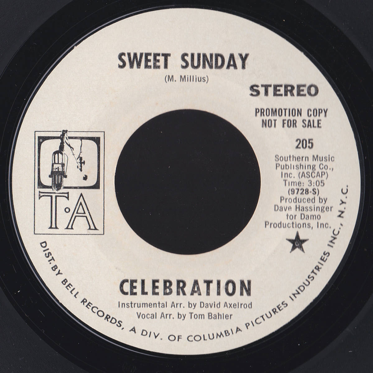 ソウル7inch・45★CELEBRATION / Sweet sunday★Bell★_画像1