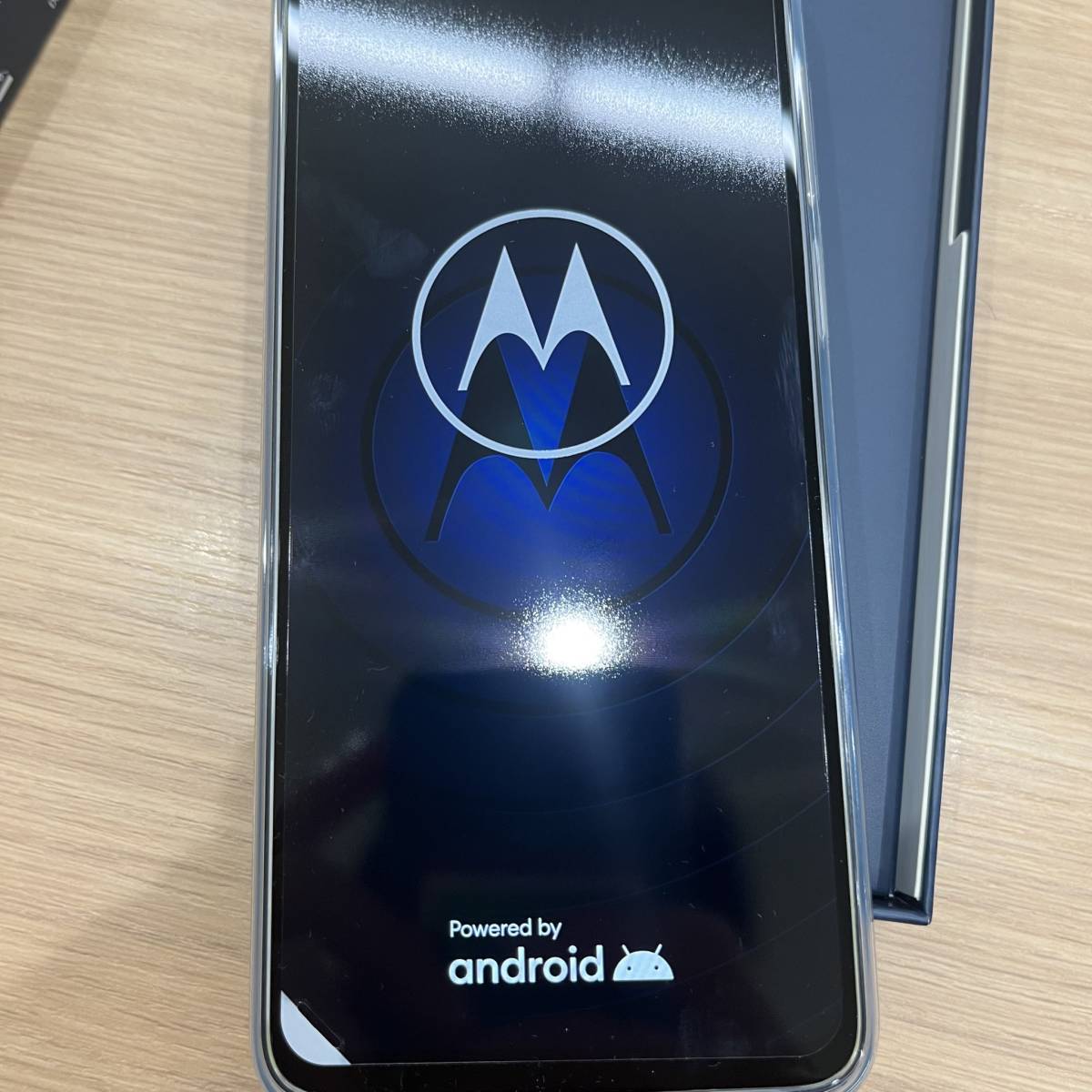 【JV5184】motorola モトローラー MOSSAD1 motoｇ53ｙ 5Ｇ インクブラック 判定〇 動作未確認　通電確認済み ボックスケース付き_画像5