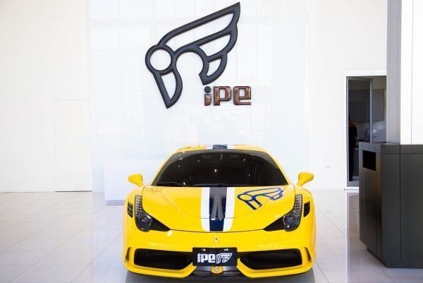 ●イノテック iPE フェラーリ458イタリア スペチアーレ用 可変バルブ付きチタン製マフラーフルセット/ゴールド/INNOTECH/FERRARI_画像3