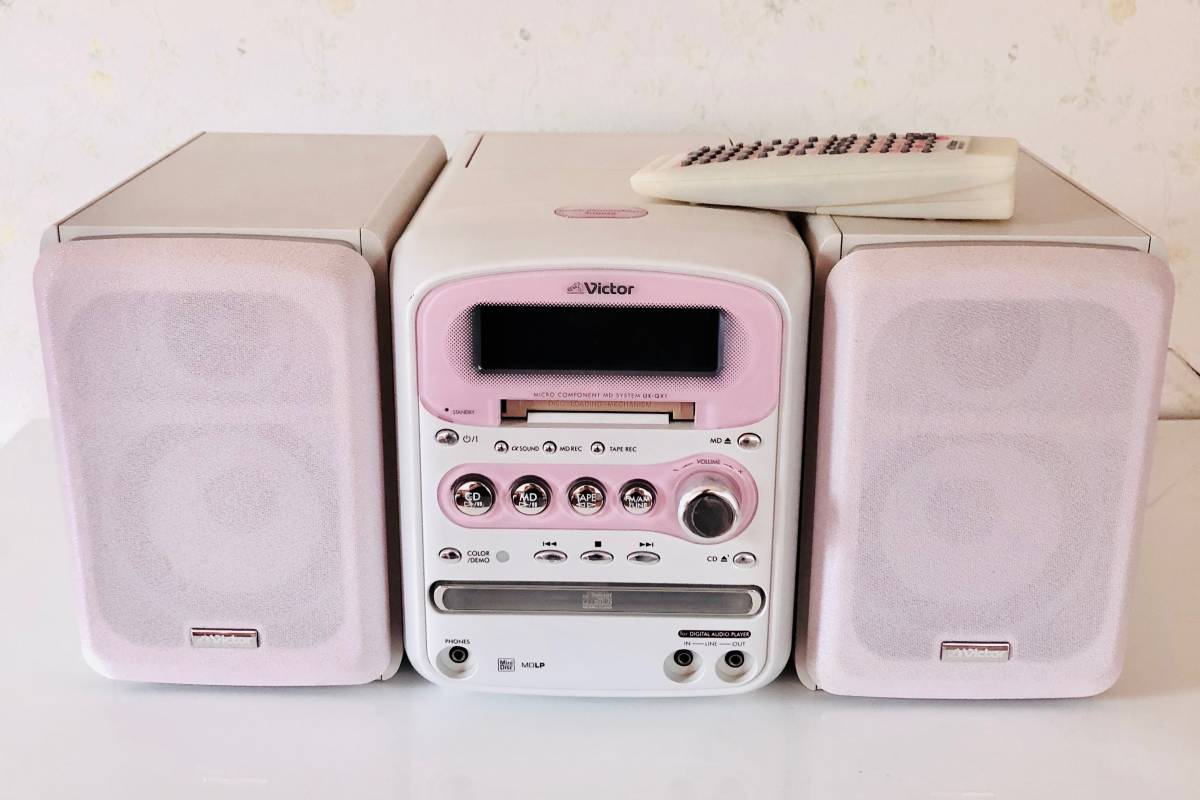 Victor mini component MD tape CD radio UX-QX1-P: Real Yahoo