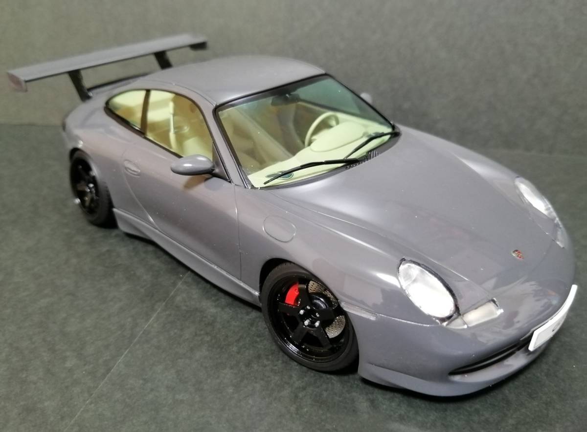 SP19 T社PORSCHE911（996）GT3用ローダウンフルセット　ケイSTYLE!　THEストリートシリーズ　1/24　レジン製　３Dプリント_完成見本例