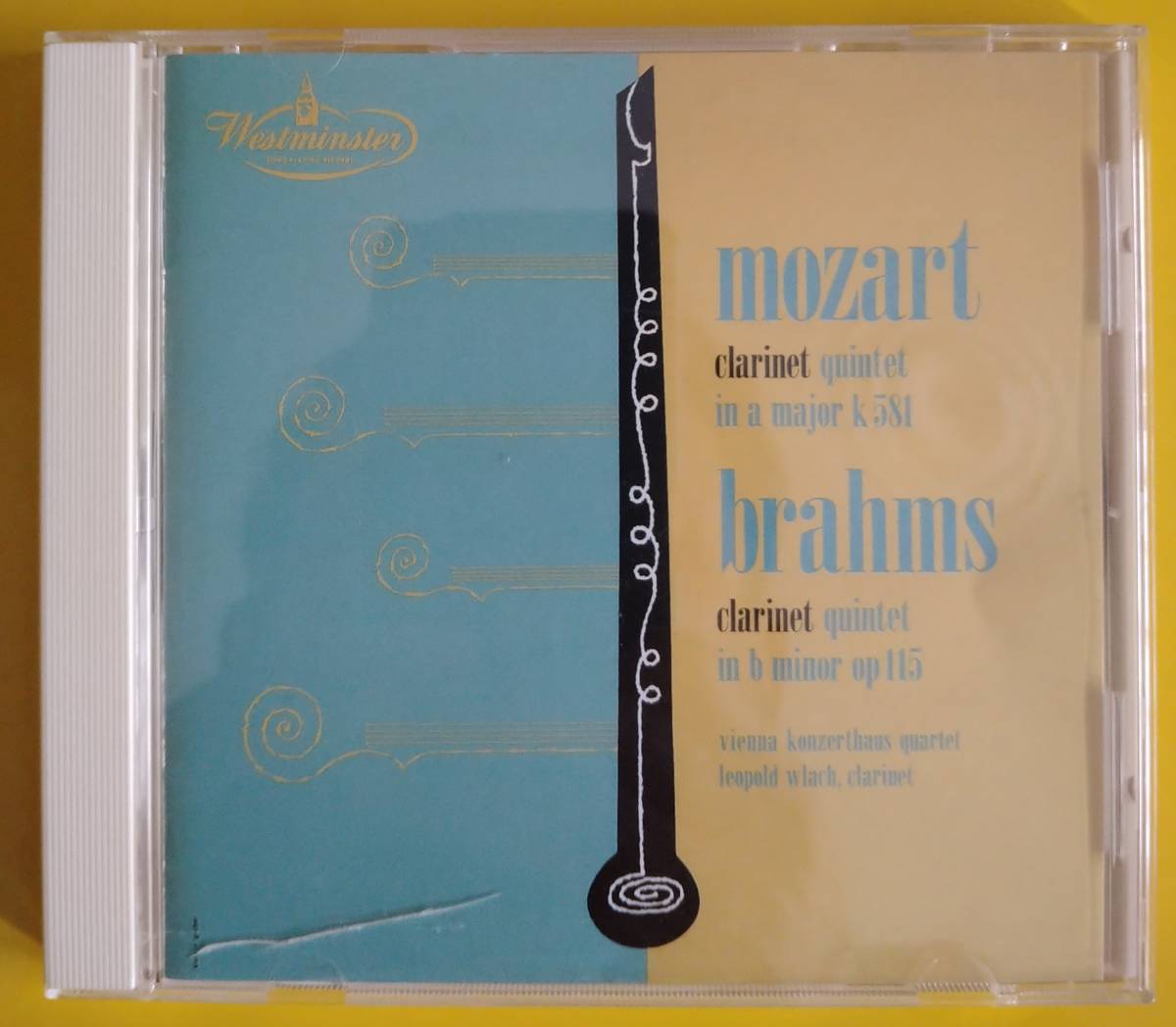ウラッハ「モーツァルト、ブラームス・クラリネット五重奏曲」（国内盤、日本語解説書付き）【中古：CD】_画像1