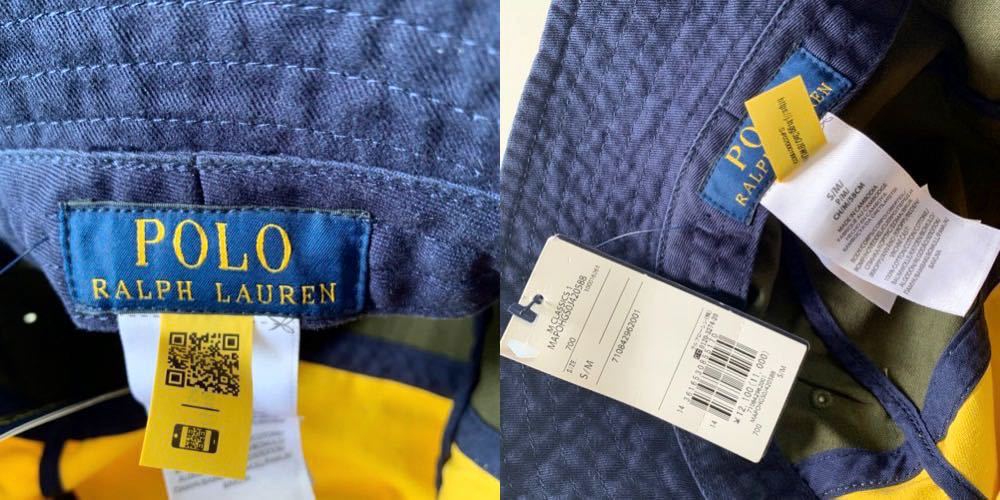 新品 定価1.2万 POLO Ralph Lauren バケットハット スプリット ハット 帽子 男女兼用 ポロ ラルフローレン マルチカラー ポニー HAT_画像10