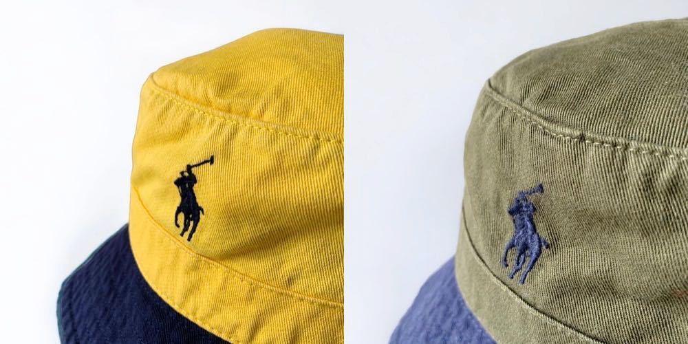 新品 定価1.2万 POLO Ralph Lauren バケットハット スプリット ハット 帽子 男女兼用 ポロ ラルフローレン マルチカラー ポニー HAT_画像8