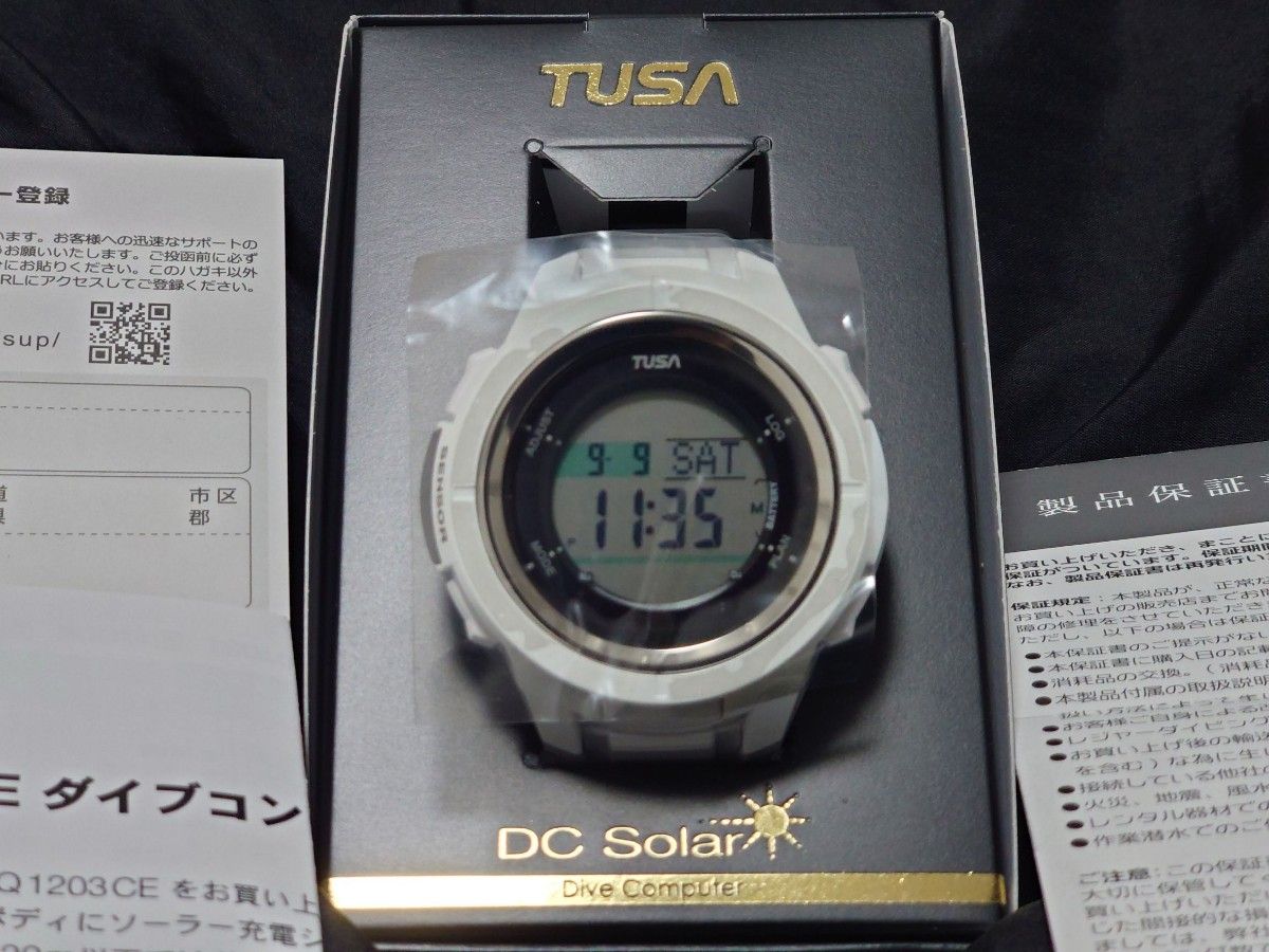 TUSA ダイビングコンピュータ DC Solar IQ1203 WM ホワイト