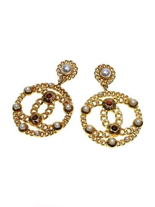 気質アップ CHANEL 61402 / イヤリング イミテーションパール CC