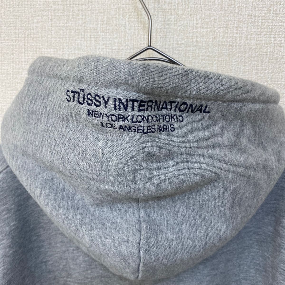 STUSSY/ステューシー スウェット プルオーバーパーカー 刺繍ロゴ