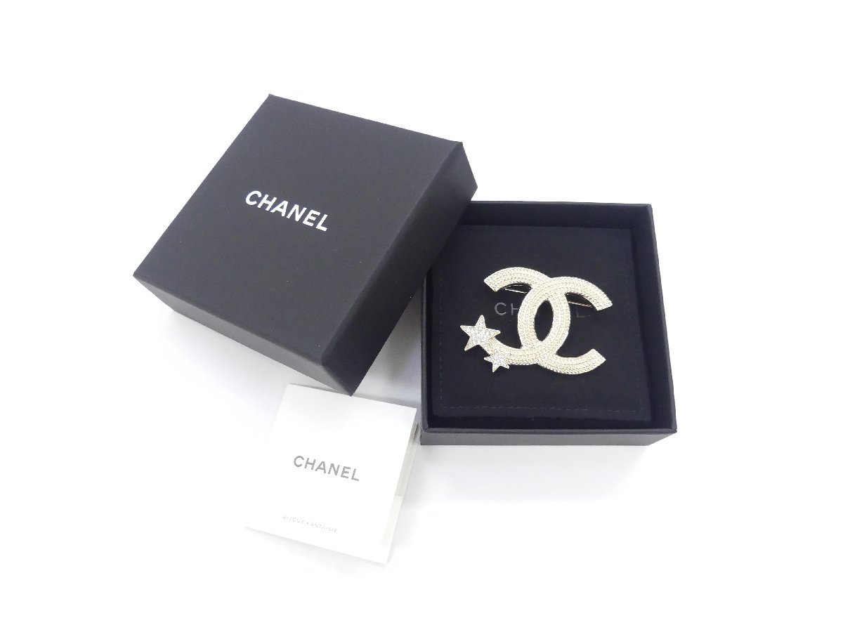 新作 未使用 CHANEL ブローチ ゴールド スター ココマーク ABB505 23AW_画像3