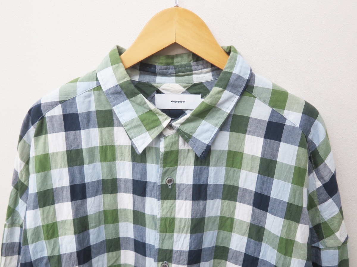最新情報 19SS GU191-50052 グラフペーパー Graphpaper Check シャツ