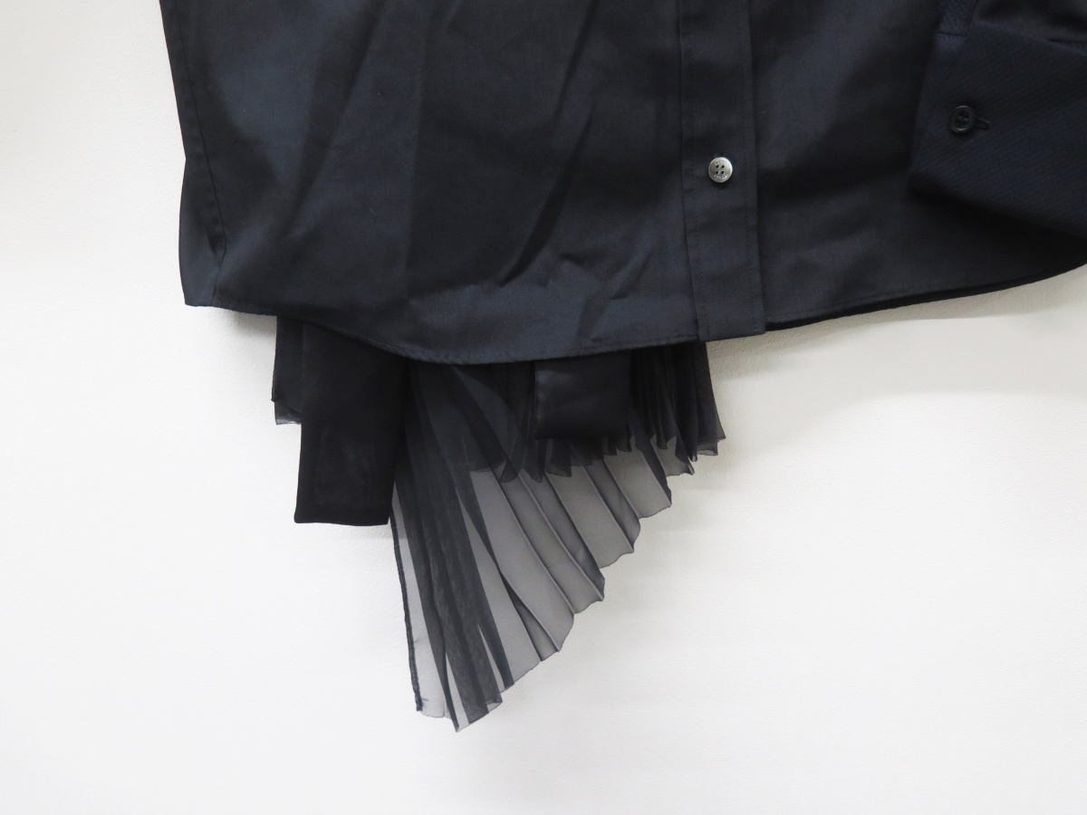Sản phẩm sacai サカイ 21-05611 プリーツ ドッキングシャツsacai