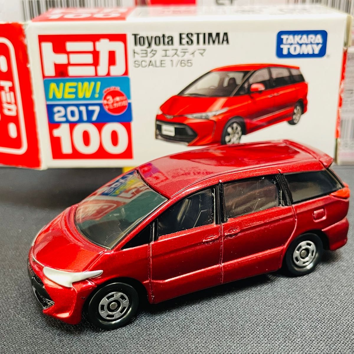 開封品】トミカ No 100 トヨタ エスティマ 新車シール付き 開封品】トミカ No 100 トヨタ エスティマ 新車シール付き