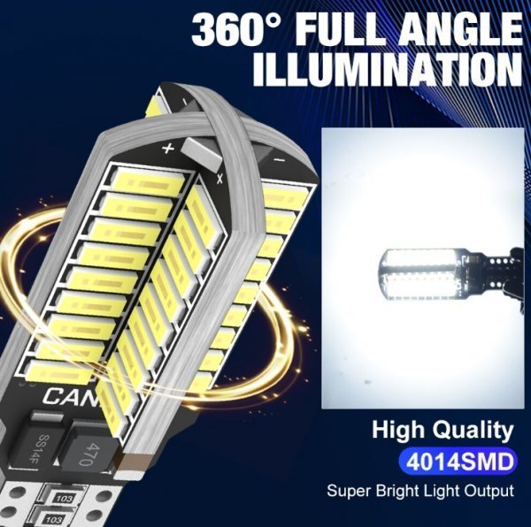 HM3 HM4 HJ1 HJ2 バモス ホビオ 爆光! T10 LED ルームランプ バックランプ ポジション ナンバー灯9個セット ホワイト ホンダ /72/57/6/t31_画像3