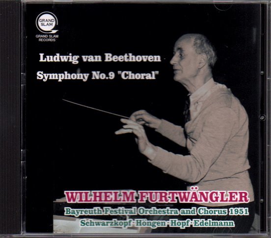 フルトヴェングラー「ベートーヴェン：交響曲第9番・1951バイロイト音楽祭」GRAND SLAM(GS-2142)_画像1