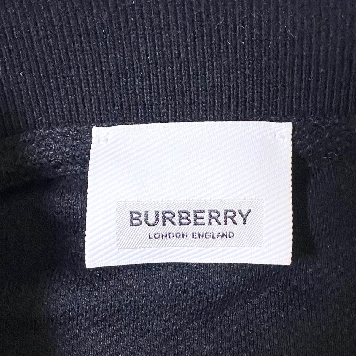 美品 Burberry TBロゴ オーバーサイズ ポロ ポンチョ ブラック-