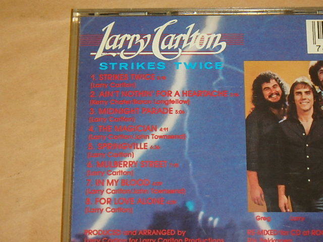 Strikes Twice　/　 ラリー・カールトン（Larry Carlton）/　輸入盤CD_画像3