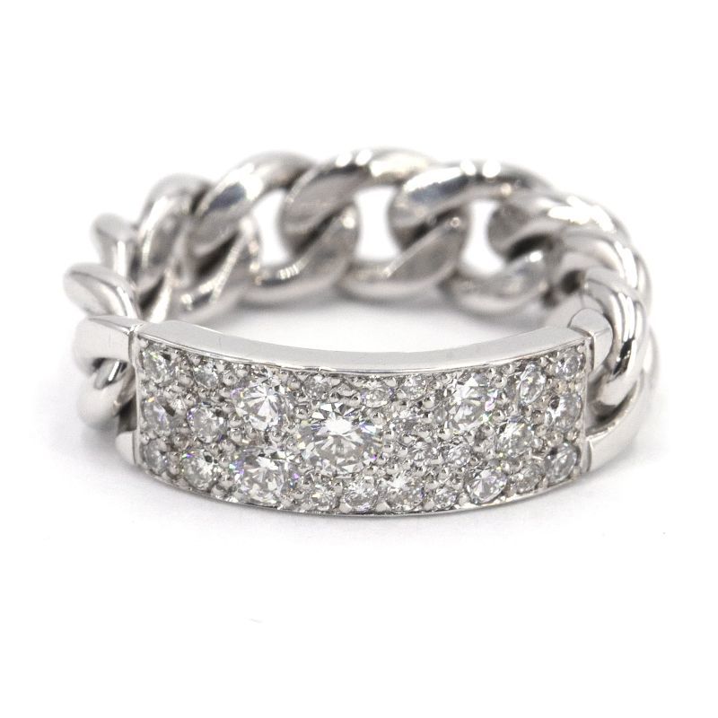  Christian Dior gorumeto кольцо #48 7.5 номер K18WG бриллиант новый товар с отделкой белое золото pave diamond кольцо б/у бесплатная доставка 