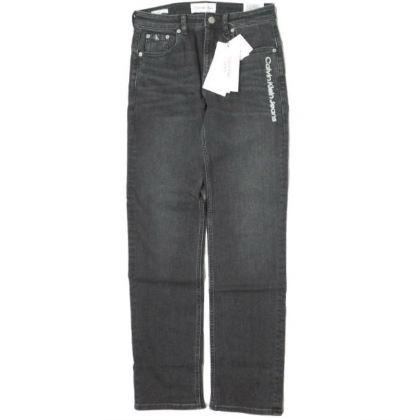 新品 Calvin klein Jeans カルバンクラインジーンズ Body Jeans ロゴプリント スキニーデニムパンツ J319892 30 Black ジップフライ g13490_画像1