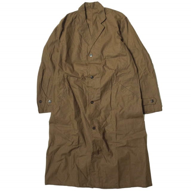 AU MOLINEL フレンチヴィンテージ 1940～50s Brown Metis Duster Coat フレンチメティスダスターコート M程度 ブラウン ワーク g13023_画像1